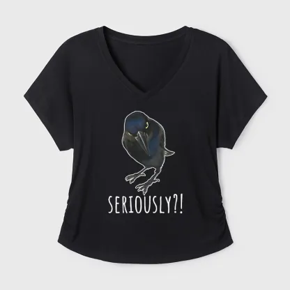 Tokyo-Tiger Raven's Question Modal Dolman Sleeve T-Shirt