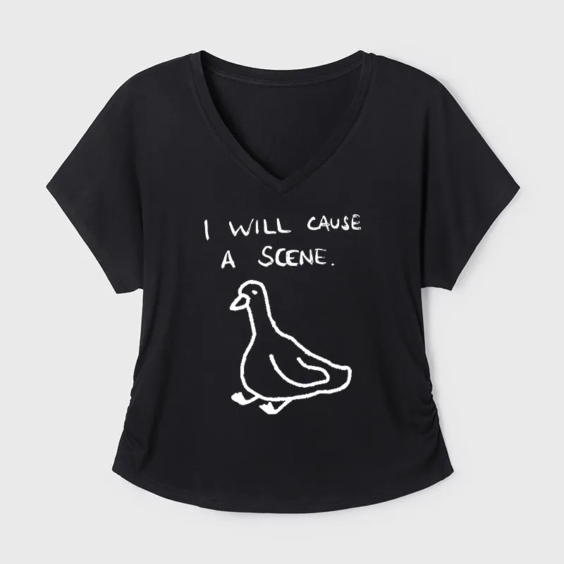 Tokyo-Tiger Stupid Goose Funny Japan Retro Modal Dolman Sleeve T-Shirt Sale