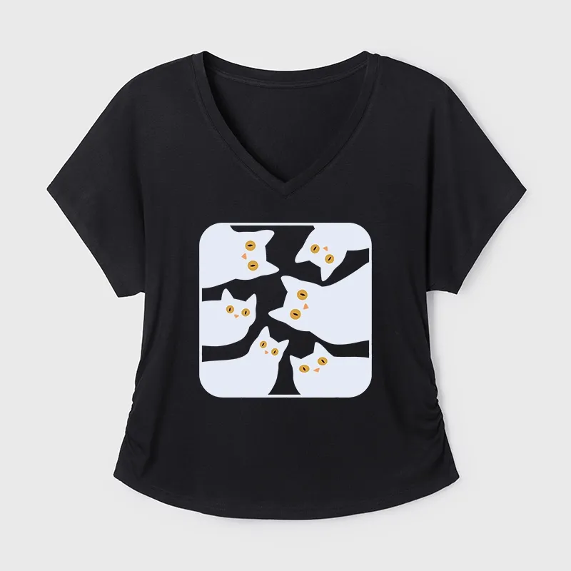 Tokyo-Tiger Cats Are Watching You Modal Dolman Sleeve T-Shirt