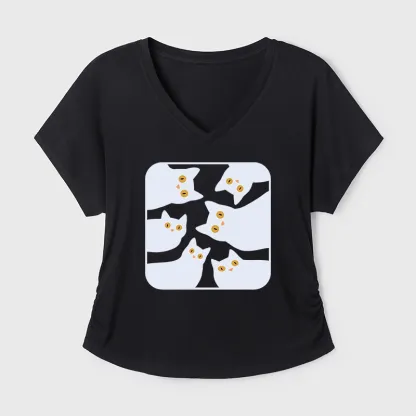 Tokyo-Tiger Cats Are Watching You Modal Dolman Sleeve T-Shirt