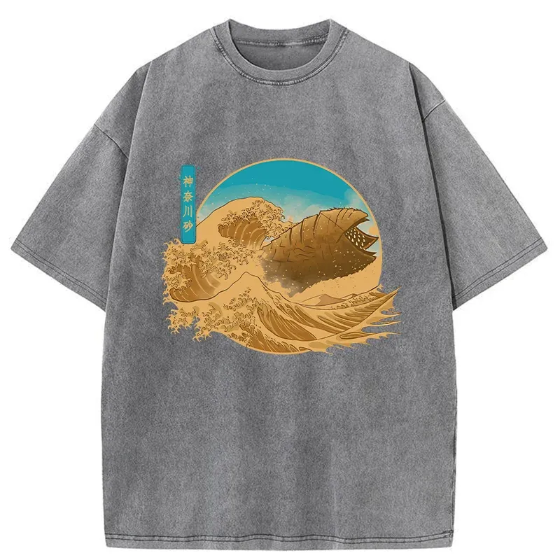 Tokyo-Tiger Desert And Sandworm Washed T-Shirt
