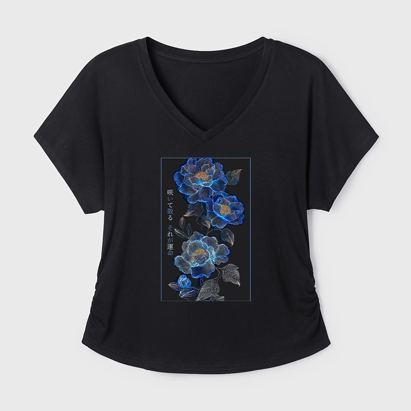 Tokyo-Tiger The Sea Of Flowers In The Darkness Modal Dolman Sleeve T-Shirt