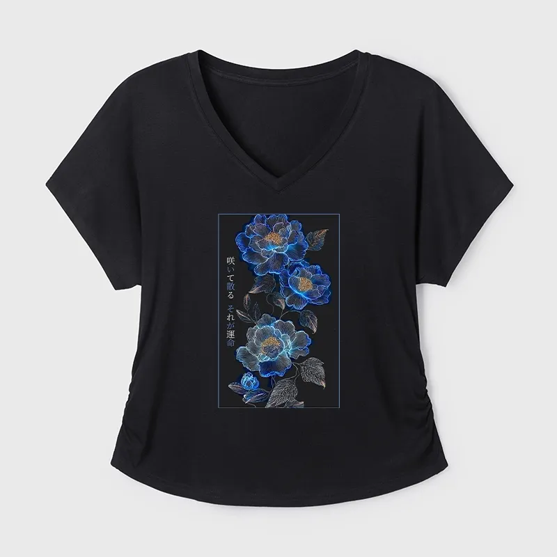 Tokyo-Tiger The Sea Of Flowers In The Darkness Modal Dolman Sleeve T-Shirt