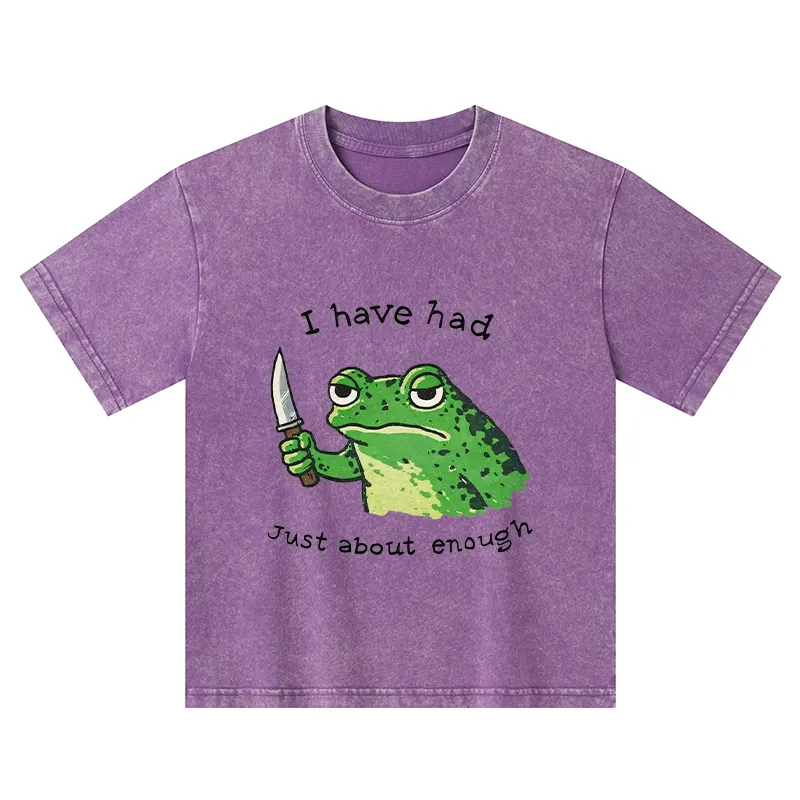Tokyo-Tiger Impatient Frog Kids Washed T-Shirt Sale