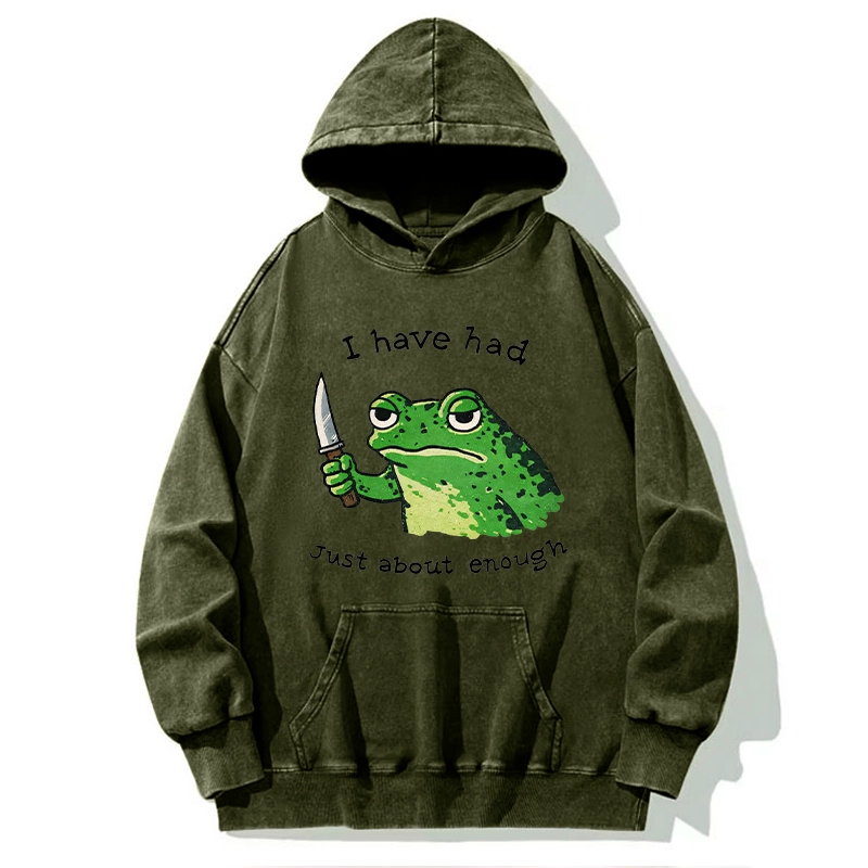 Tokyo-Tiger Impatient Frog Washed Hoodie