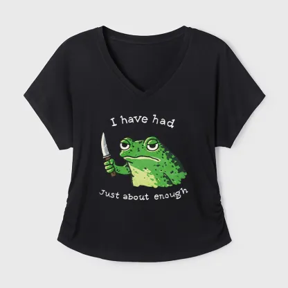 Tokyo-Tiger Impatient Frog Modal Dolman Sleeve T-Shirt