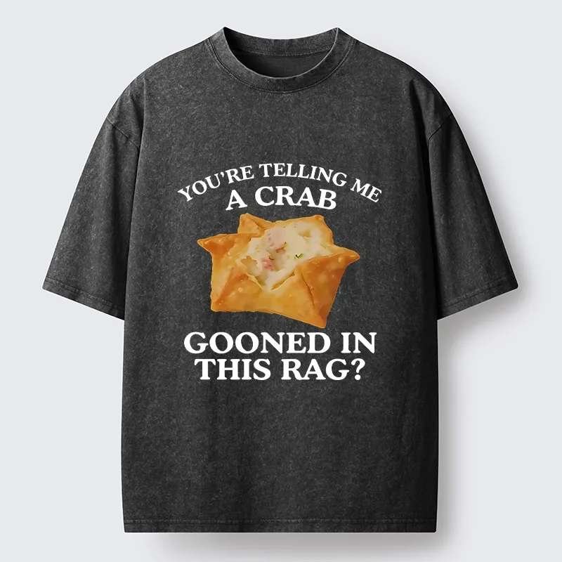 Tokyo-Tiger A Crab in a Crispy Wrap Washed T-Shirt