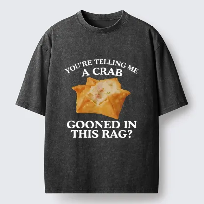 Tokyo-Tiger A Crab in a Crispy Wrap Washed T-Shirt