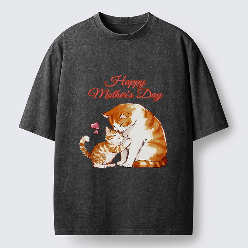Tokyo-Tiger Love Of Cats Washed T-Shirt