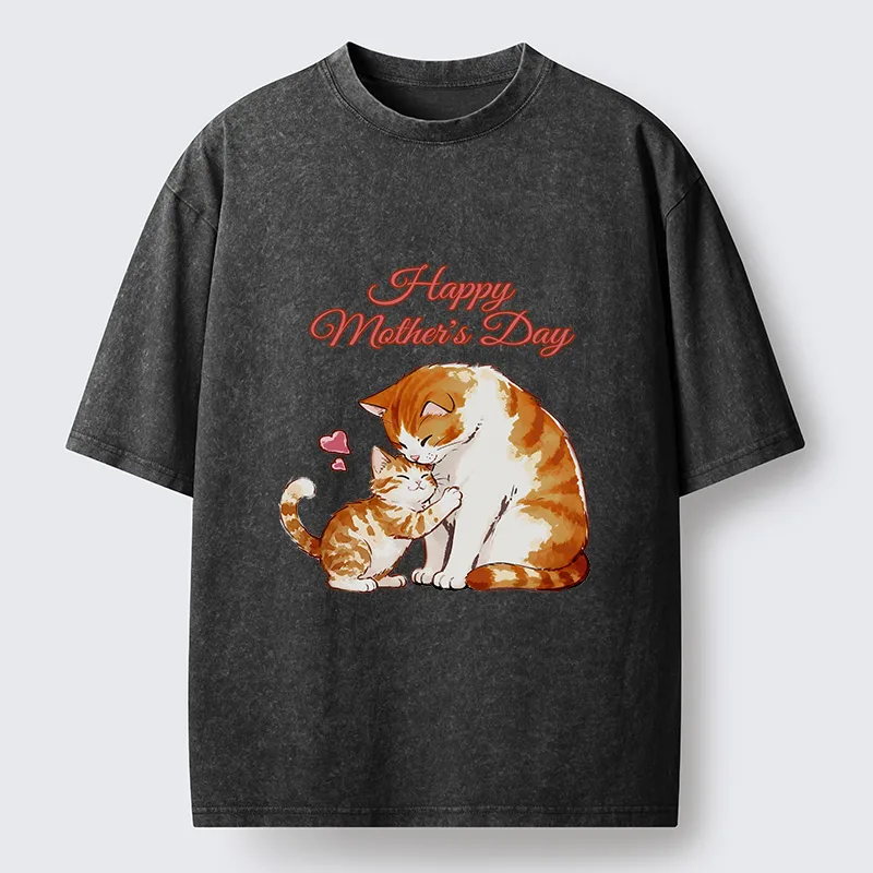 Tokyo-Tiger Love Of Cats Washed T-Shirt