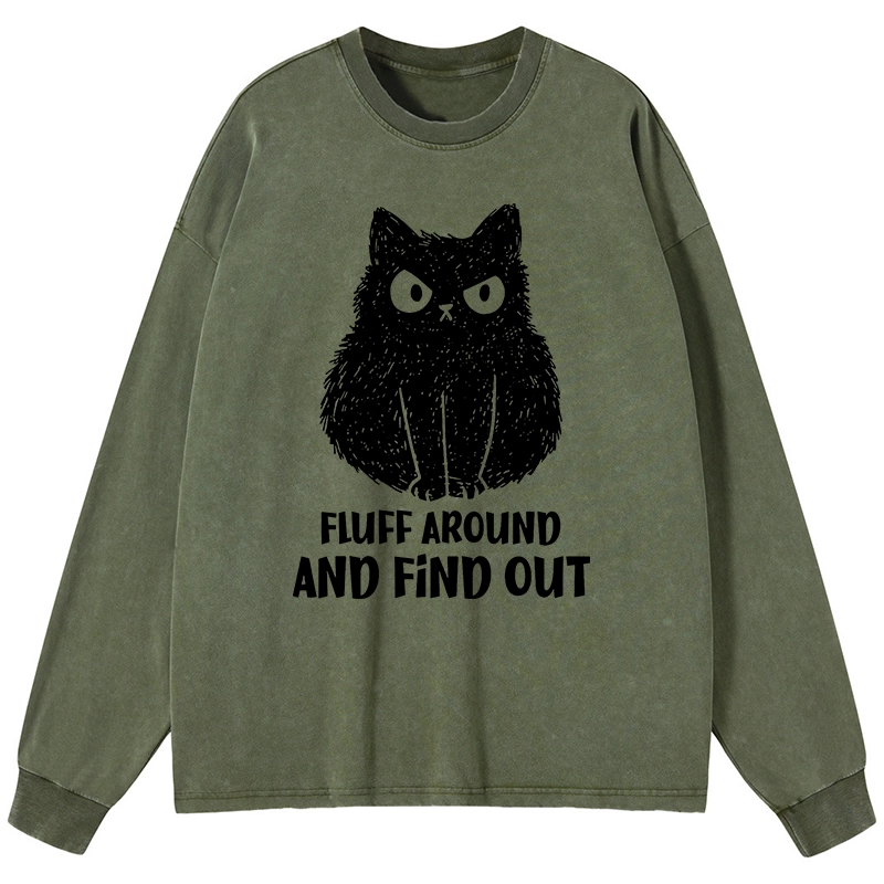 Tokyo-Tiger Consequences Of Fooling Around Washed Long Sleeve T-Shirt