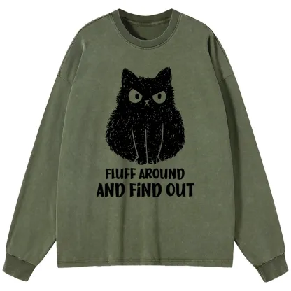 Tokyo-Tiger Consequences Of Fooling Around Washed Long Sleeve T-Shirt