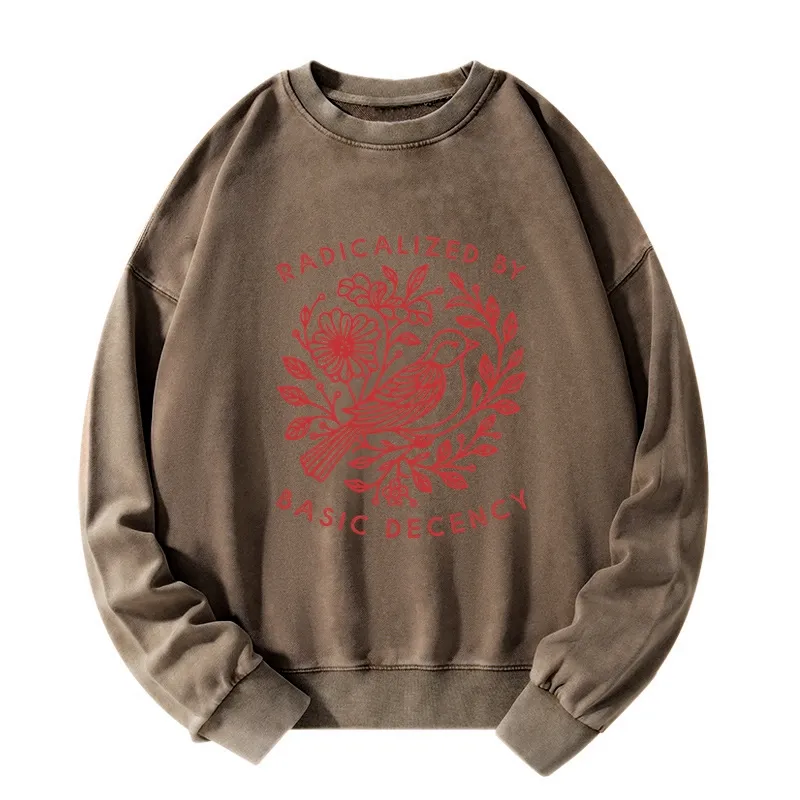 Tokyo-Tiger Pigeon That Was Moved Washed Sweatshirt