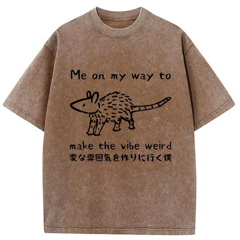 Tokyo-Tiger Making The Vibe Weird Washed T-Shirt