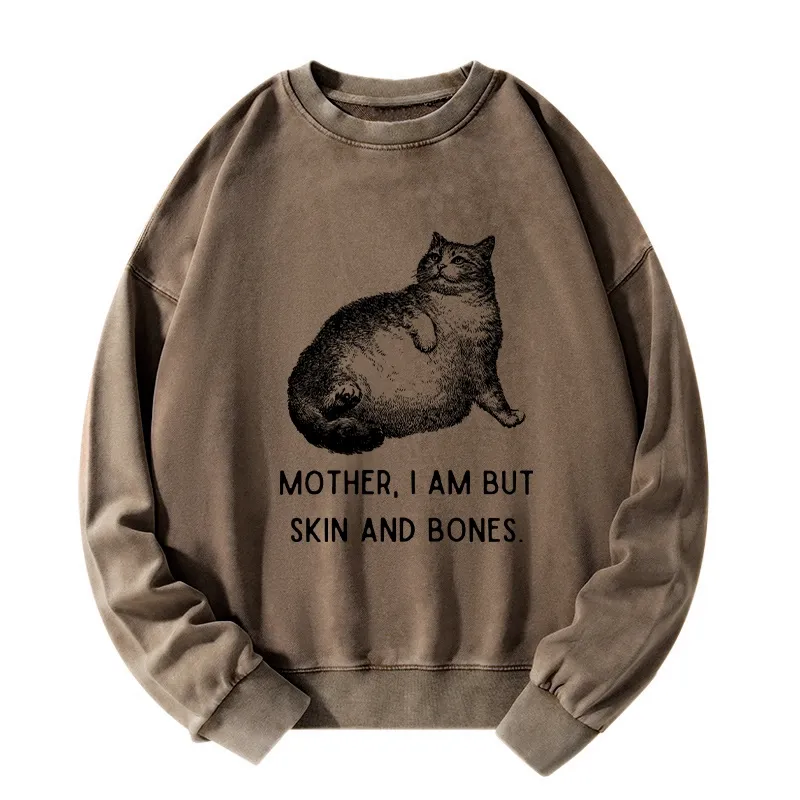 Tokyo-Tiger Skin & Bones Cat Washed Sweatshirt Sale