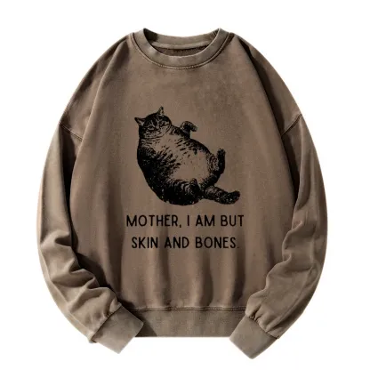 Tokyo-Tiger Overweight Cat And Its Doting Owner Washed Sweatshirt