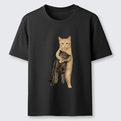 Tokyo-Tiger Orange Cat’s Tight Embrace Classic T-Shirt