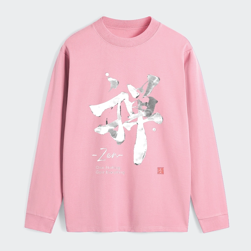 Tokyo-Tiger Zen Texts Classic Long Sleeve T-Shirt