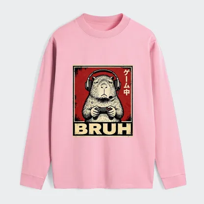 Tokyo-Tiger Funny Capybara Playing Games Classic Long Sleeve T-Shirt