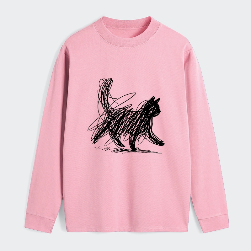 Tokyo-Tiger Minimalist Cat Art Classic Long Sleeve T-Shirt
