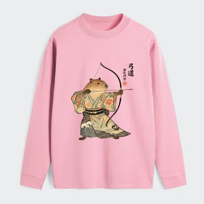 Tokyo-Tiger Capybara Archery Classic Long Sleeve T-Shirt