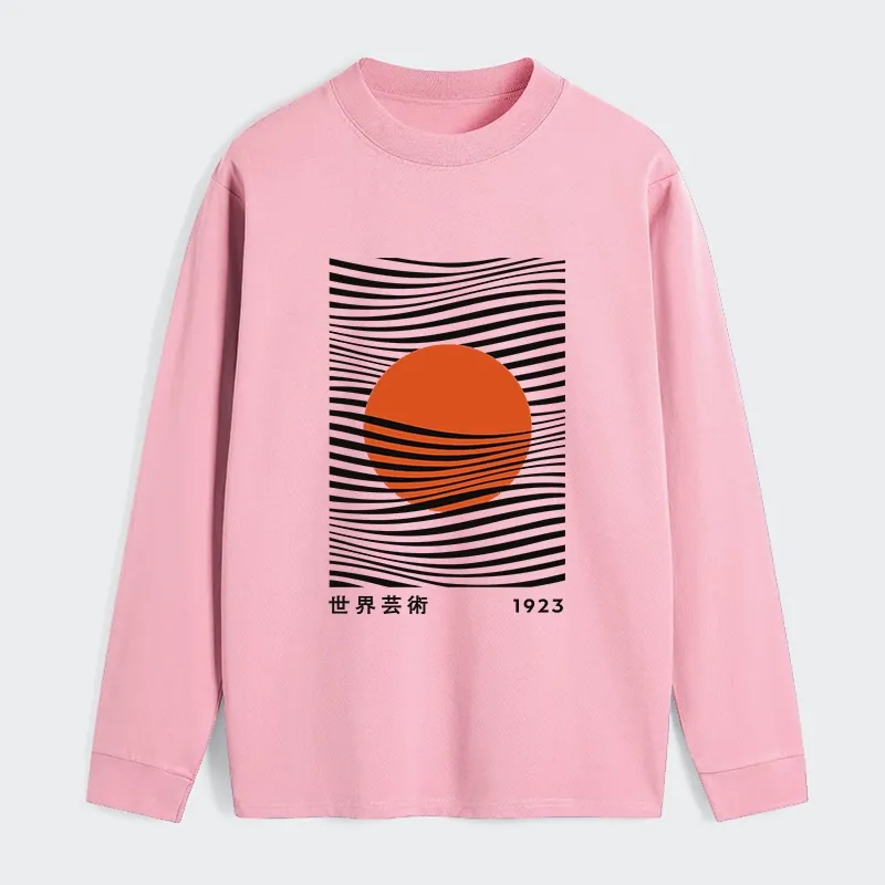 Tokyo-Tiger Minimalist Art Sun Classic Long Sleeve T-Shirt