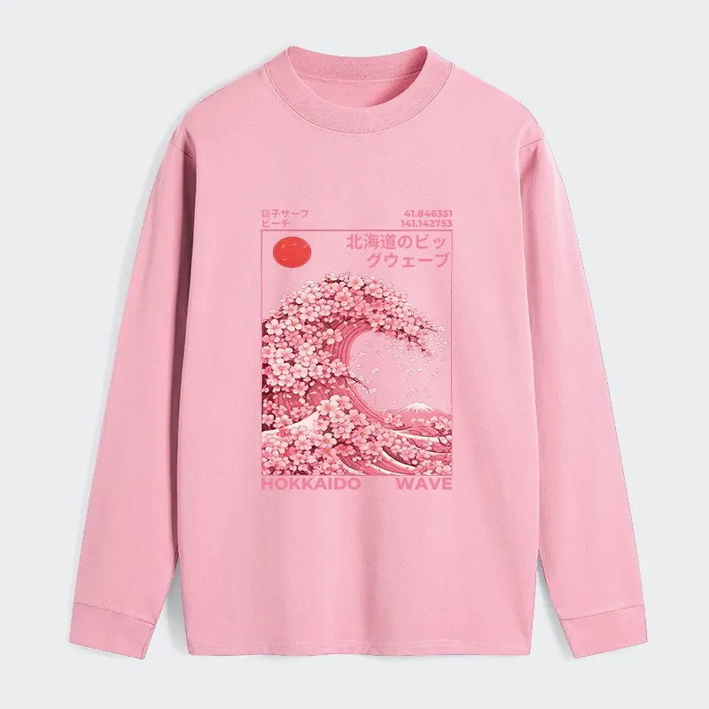 Tokyo-Tiger Sakura Wave Classic Long Sleeve T-Shirt