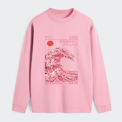 Tokyo-Tiger Sakura Wave Classic Long Sleeve T-Shirt