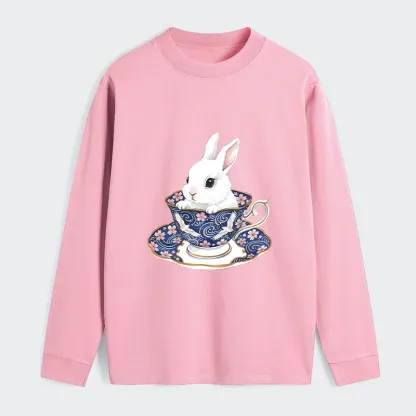Tokyo-Tiger Cute Rabbit Tea Set Classic Long Sleeve T-Shirt