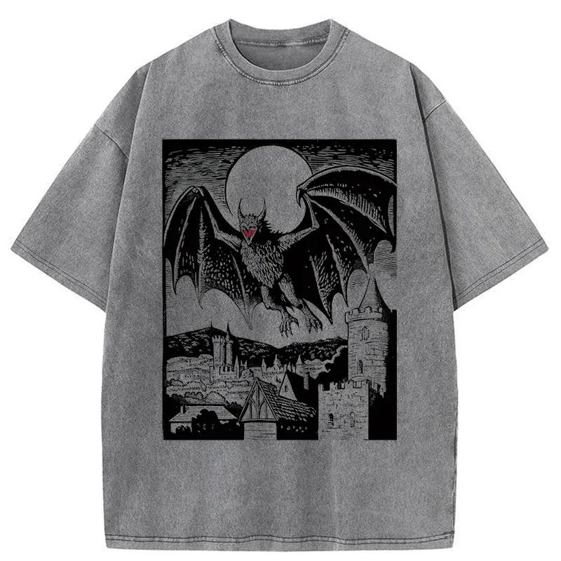 Tokyo-Tiger Horrible Demon Washed T-Shirt