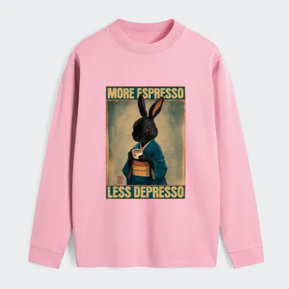 Tokyo-Tiger More Espresso Less Depresso Rabbit Classic Long Sleeve T-Shirt
