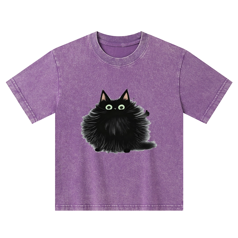 Tokyo-Tiger Cat's Approval Kids Washed T-Shirt