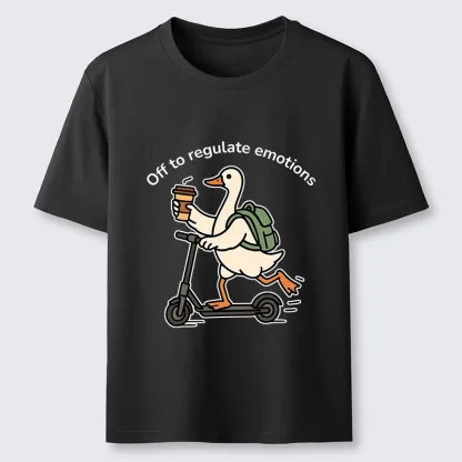 Tokyo-Tiger Scooter-Riding Duck’s Self-Care Classic T-Shirt