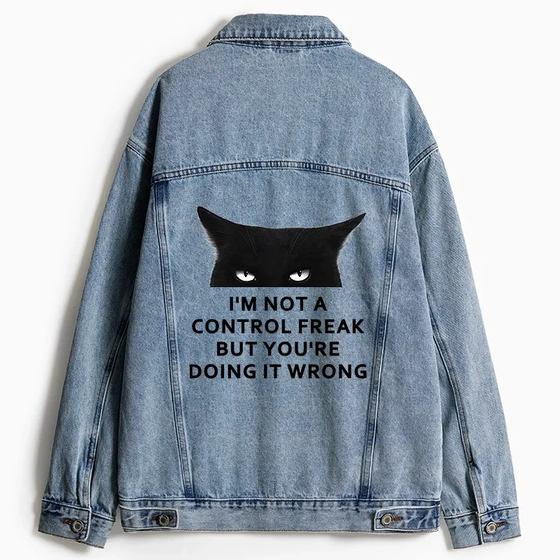 Tokyo-Tiger Control Freak Funny Jean Jacket