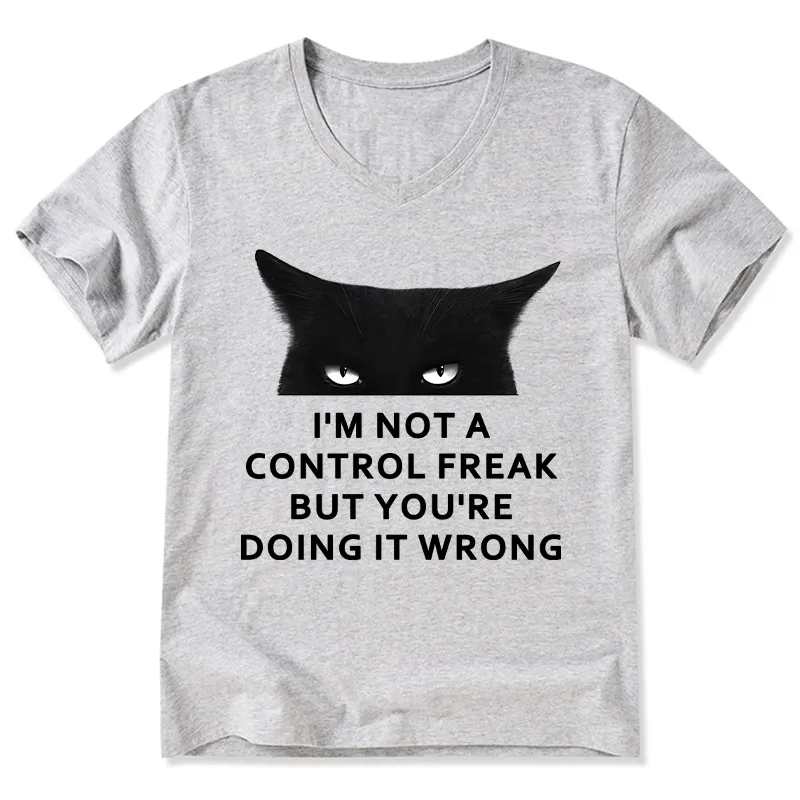 Tokyo-Tiger Control Freak Funny V-Neck Classic T-Shirt