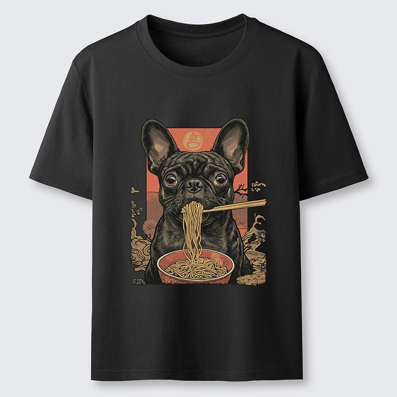 Tokyo-Tiger Vintage Style Dog And Ramen Art Classic T-Shirt