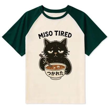 Tokyo-Tiger I’m So Tired Raglan T-shirt