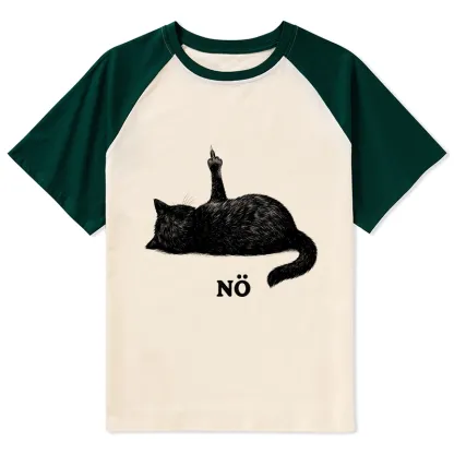 Tokyo-Tiger Cat Refused Raglan T-shirt