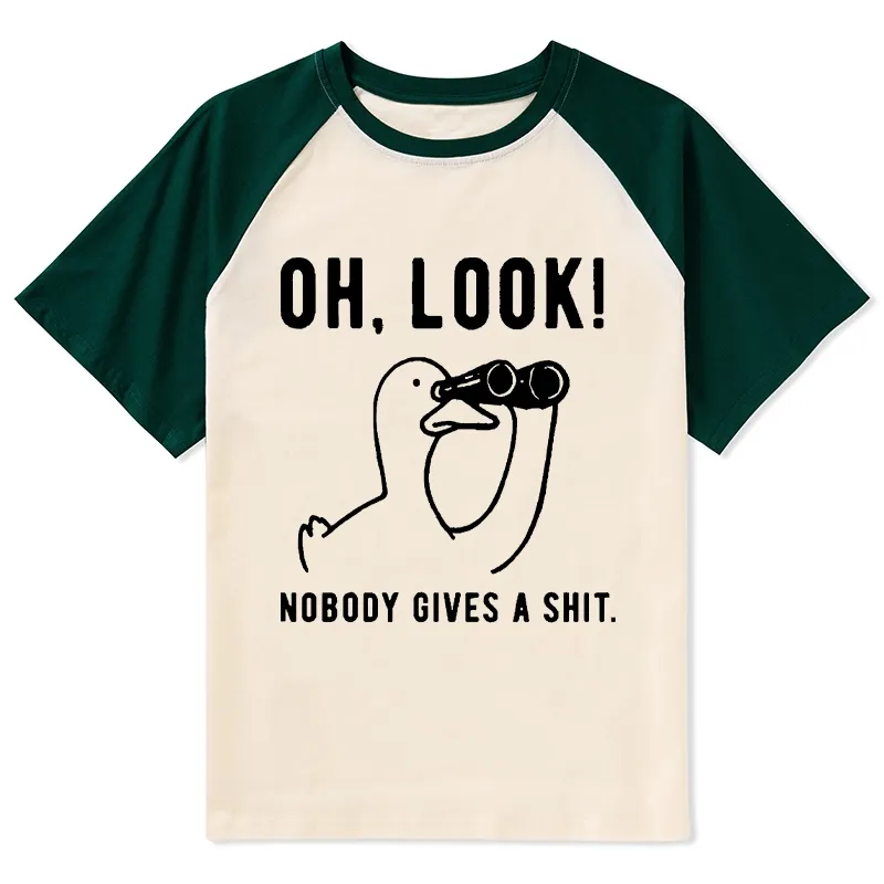 Tokyo-Tiger No One Cares About The Duck Raglan T-shirt Sale