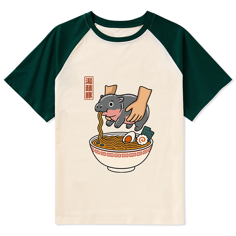Tokyo-Tiger Noodles Got Me Raglan T-shirt