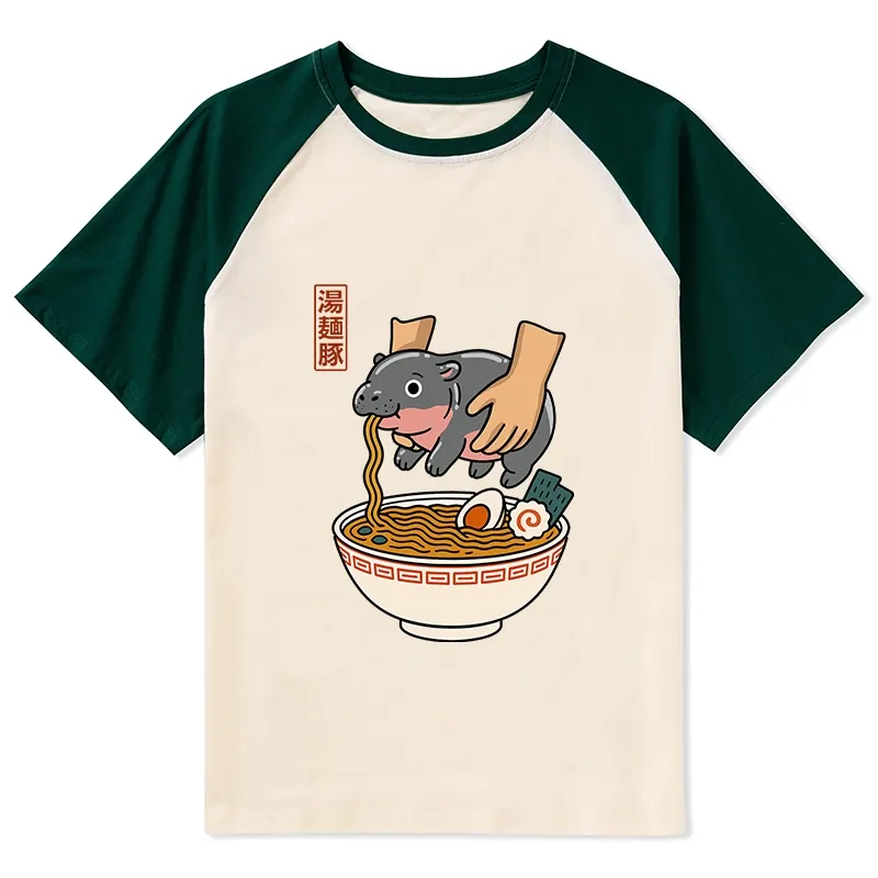 Tokyo-Tiger Noodles Got Me Raglan T-shirt