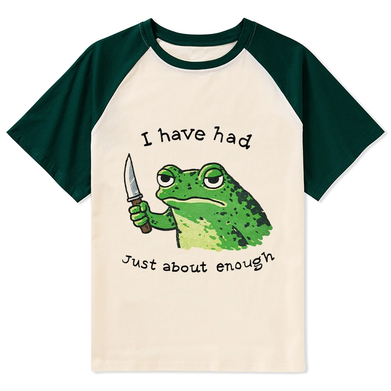 Tokyo-Tiger Impatient Frog Raglan T-shirt