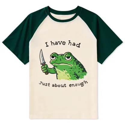 Tokyo-Tiger Impatient Frog Raglan T-shirt