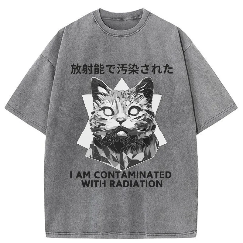 Tokyo-Tiger Mutated Cat Washed T-Shirt