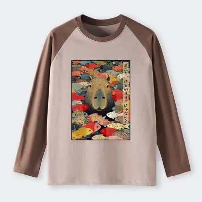 Tokyo-Tiger Am I Too Lovable? Raglan Long Sleeve T-shirt