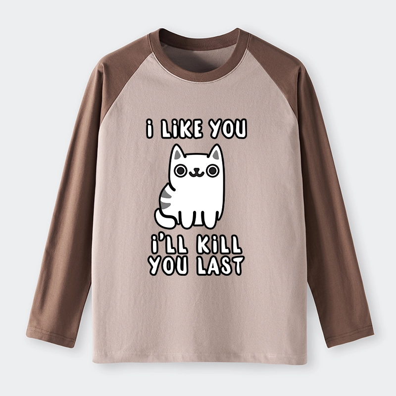 Tokyo-Tiger Cats And Humans Have A Love-hate Relationship Raglan Long Sleeve T-shirt