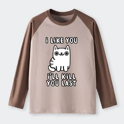 Tokyo-Tiger Cats And Humans Have A Love-hate Relationship Raglan Long Sleeve T-shirt