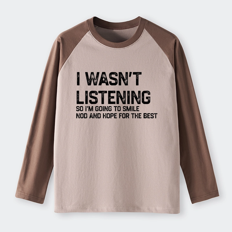 Tokyo-Tiger Indifferent To Everything Raglan Long Sleeve T-shirt