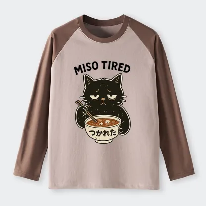 Tokyo-Tiger I’m So Tired Raglan Long Sleeve T-shirt