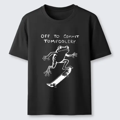 Tokyo-Tiger Playful Frog Skateboarding Classic T-Shirt